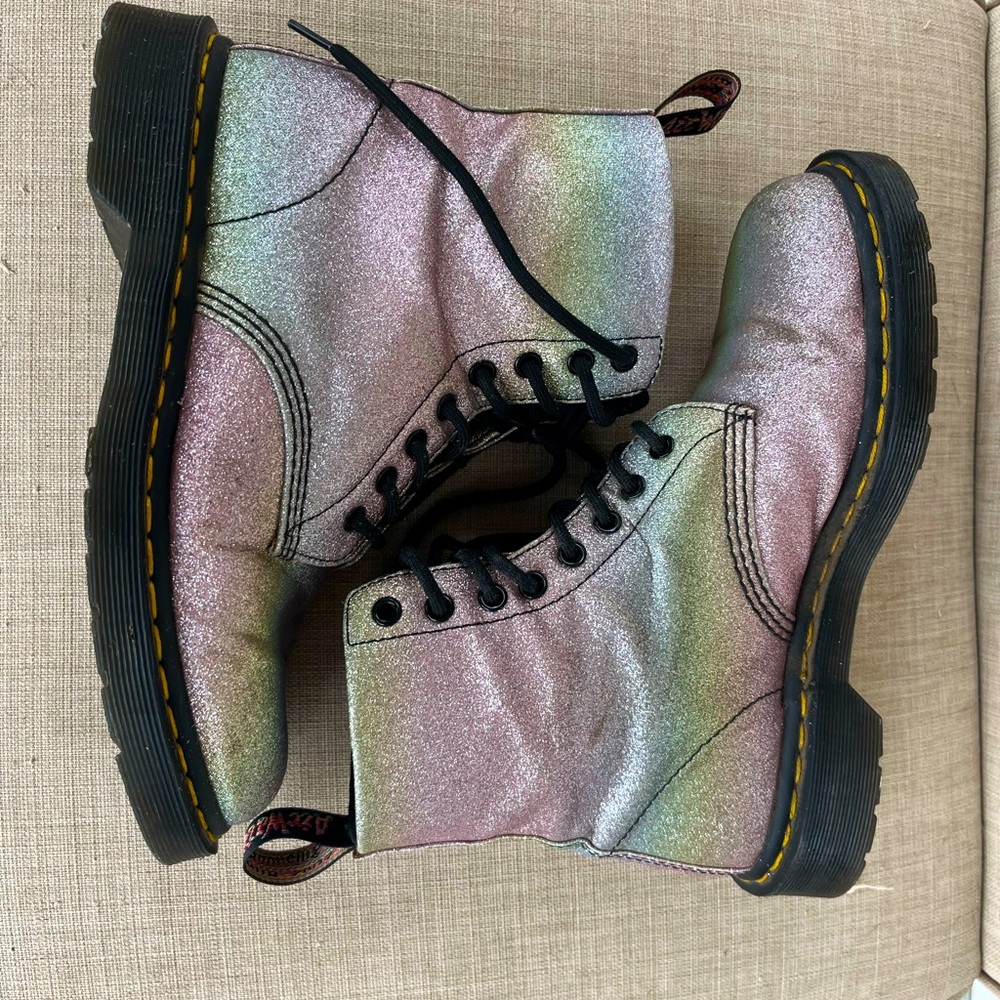 1460 Pascal Rainbow Glitter Dr. Martens